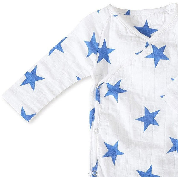 Long Sleeve kimono Bodysuit - Ultramarine Star