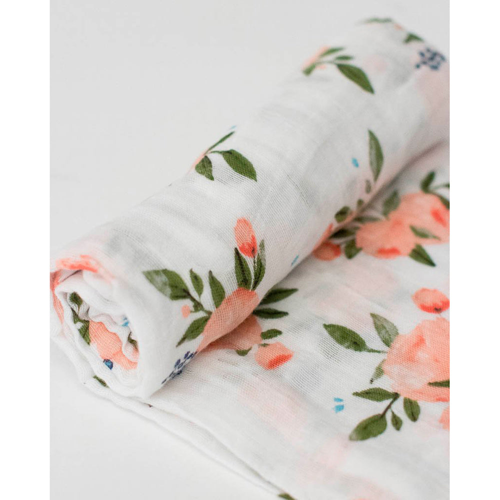 Little unicorn sale watercolor rose swaddle