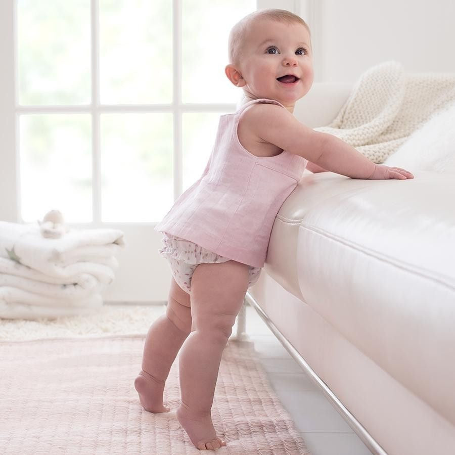 Little Star Organic Baby Girls 2Pk Diaper Cover Bloomer Shorts, Size  Newborn-12 Months 