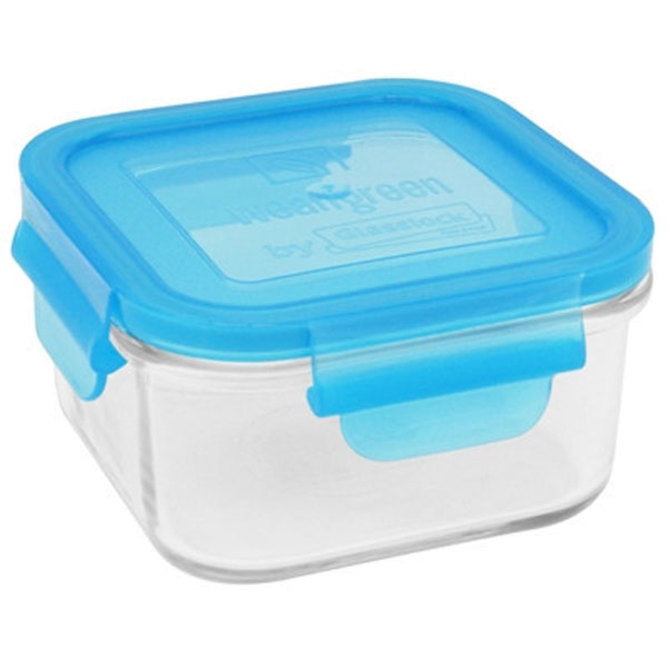 Wean Green Glass Lunch Cube Food Storage Containers - 16 oz