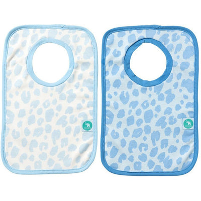 All4Ella Bibs Pull over Head (Set 2) - Leopard Blue - Clothing - All4Ella - Afterpay - Zippay Carry Them Close